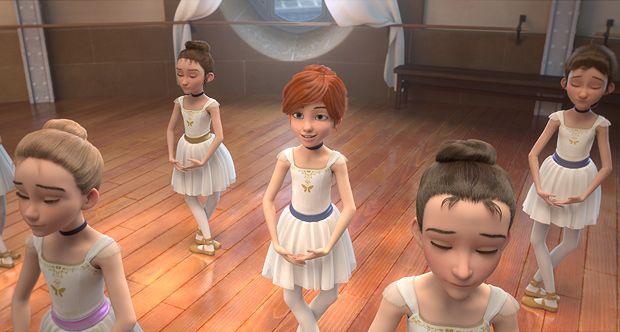 En la película Ballerina Felicia ha suplantado a otra persona para entrar en la clase de ballet