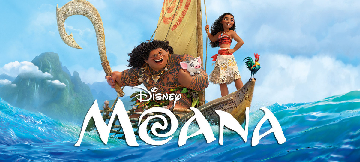 Imagen de Moana y Maui de la película de dibujos de Disney