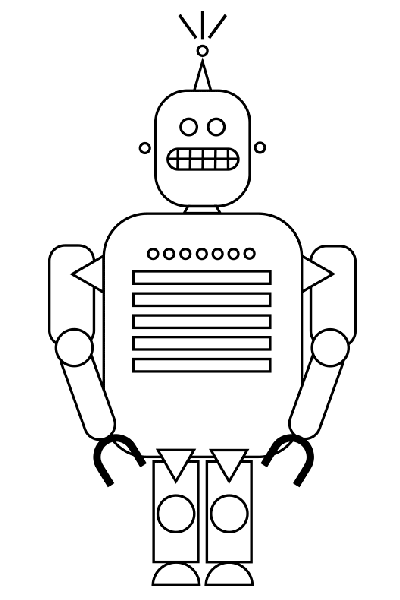 Dibujo del robot Mec-Mic para colorear