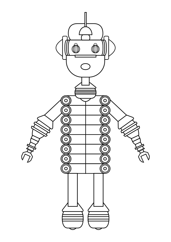 Dibujo del robot Visioni para colorear