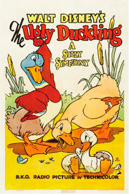 Cartel de El Patito Feo (The Ugly Duckling) cortometraje de Disney del año 1939
