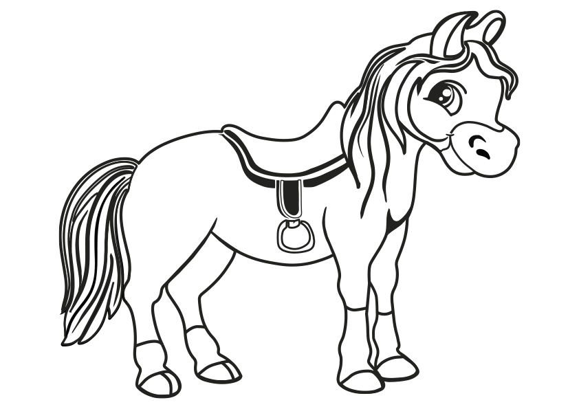 Caballo Para Colorear