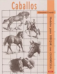 Modelos de caballos para dibujar con cuadrícula