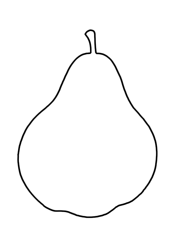 Dibujo de una pera para colorear