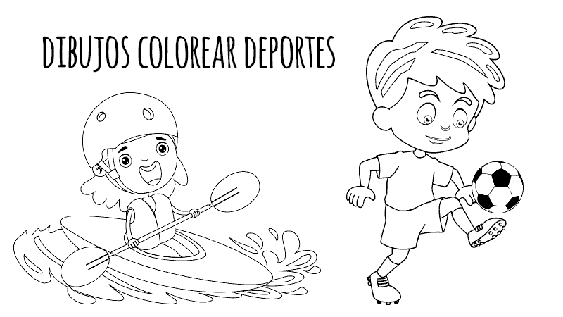 Dibujos colorear deportes