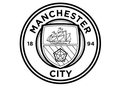 Dibujo para colorear el escudo del Manchester City