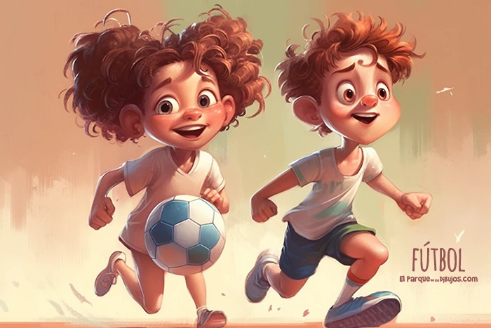 Ilustración  ¡Nos encanta el fútbol!