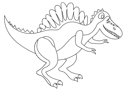  Dibujos de dinosaurios para colorerar, imprimir y pintar