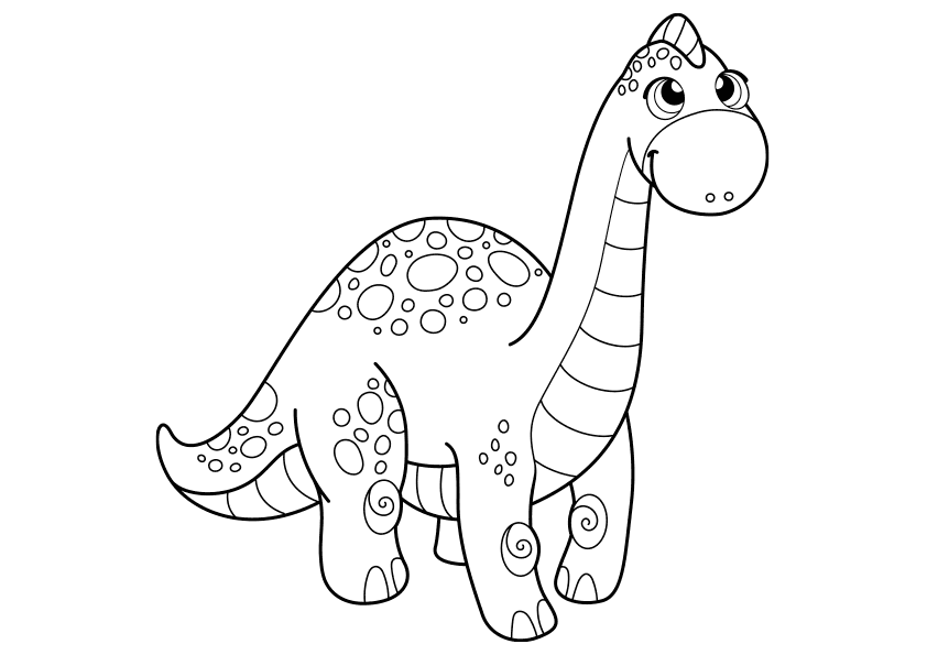 Dibujos de dinosaurios. Dino infantil. Dinosaur drawings. Children's dino.