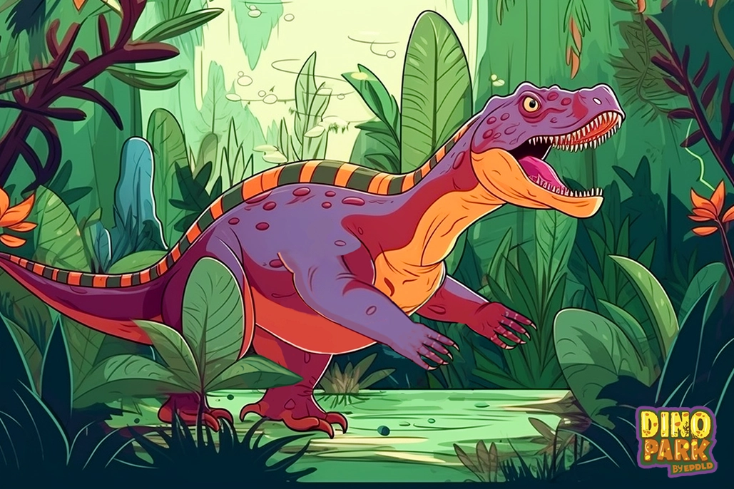 Dinosaurios de Dino Park 4. El temible dinosaurio Tyranosaurio Rex.