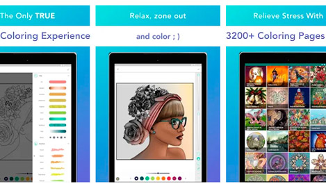 App Colorfit Coloring Book con dibujos para colorear online para pequeños y mayores