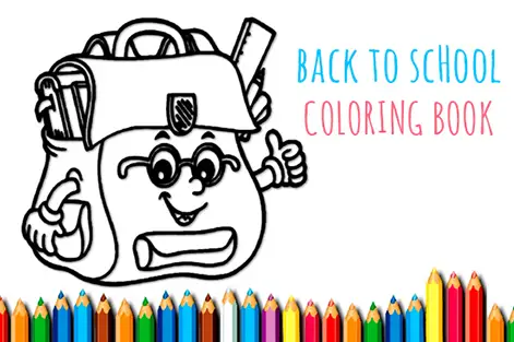 Juego de dibujos para colorear online, dibujos para colorear en el ordenador, coloring book, colorear mochilas