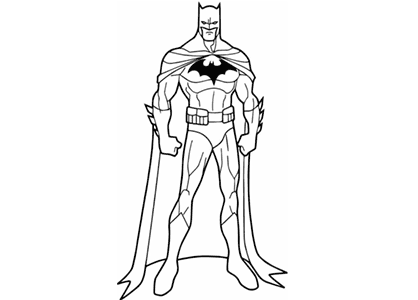 Dibujos para colorear de Batman, dibujos del hombre murciélago para  imprimir y pintar