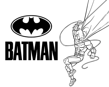 Dibujos para colorear Batman el hombre murciélago