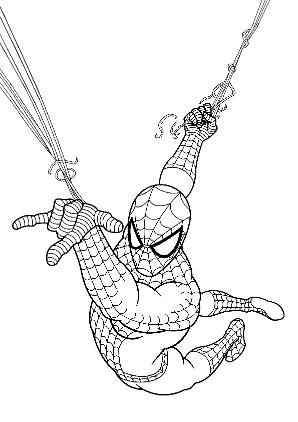 Dibujos colorear de Spiderman el superhéroe