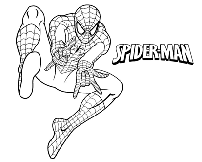 Dibujos para colorear Spiderman el hombre araña