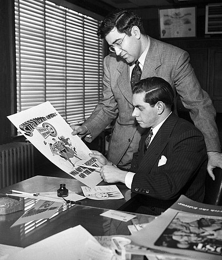 Los dibujanets Jerry Siegel y Joe Shuster son los creadores del mítico superhéroe Superman