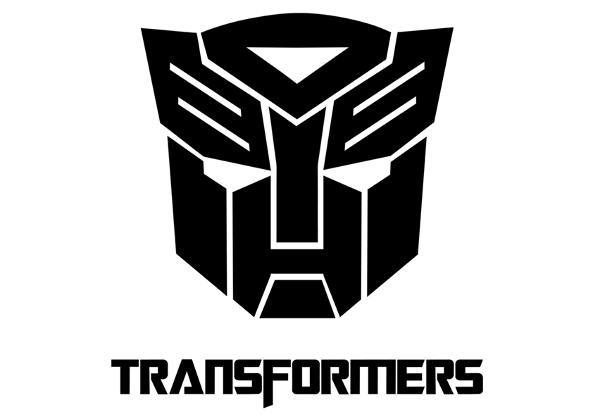 Dibujo del logotipo de Transformers. Logo Transformers para descargar.