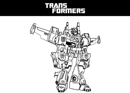 Dibujo para colorear de Transformers. Dibujo de Optimus Prime