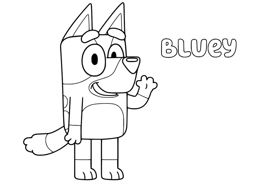 Dibujo de Bluey para colorear