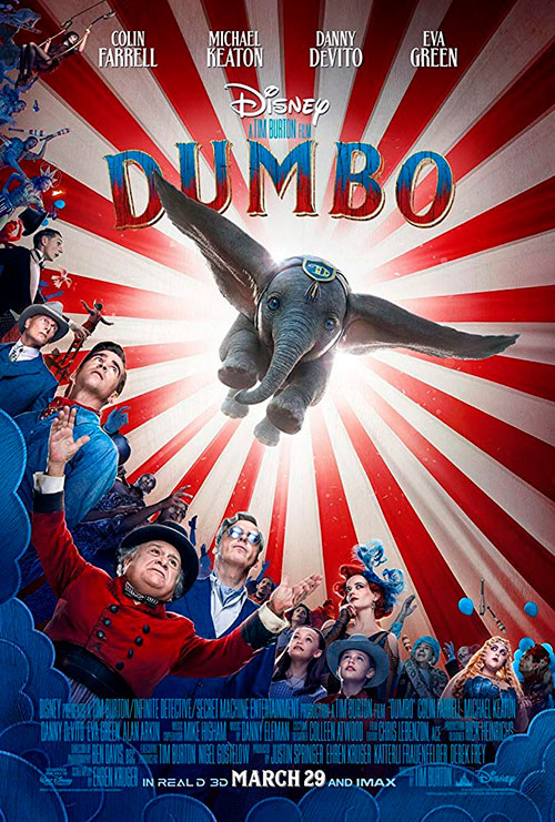 Cartel de la película Dumbo de Tim Burton