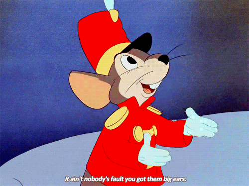 Imagen del ratón Timothy de la película clásica de Disney Dumbo