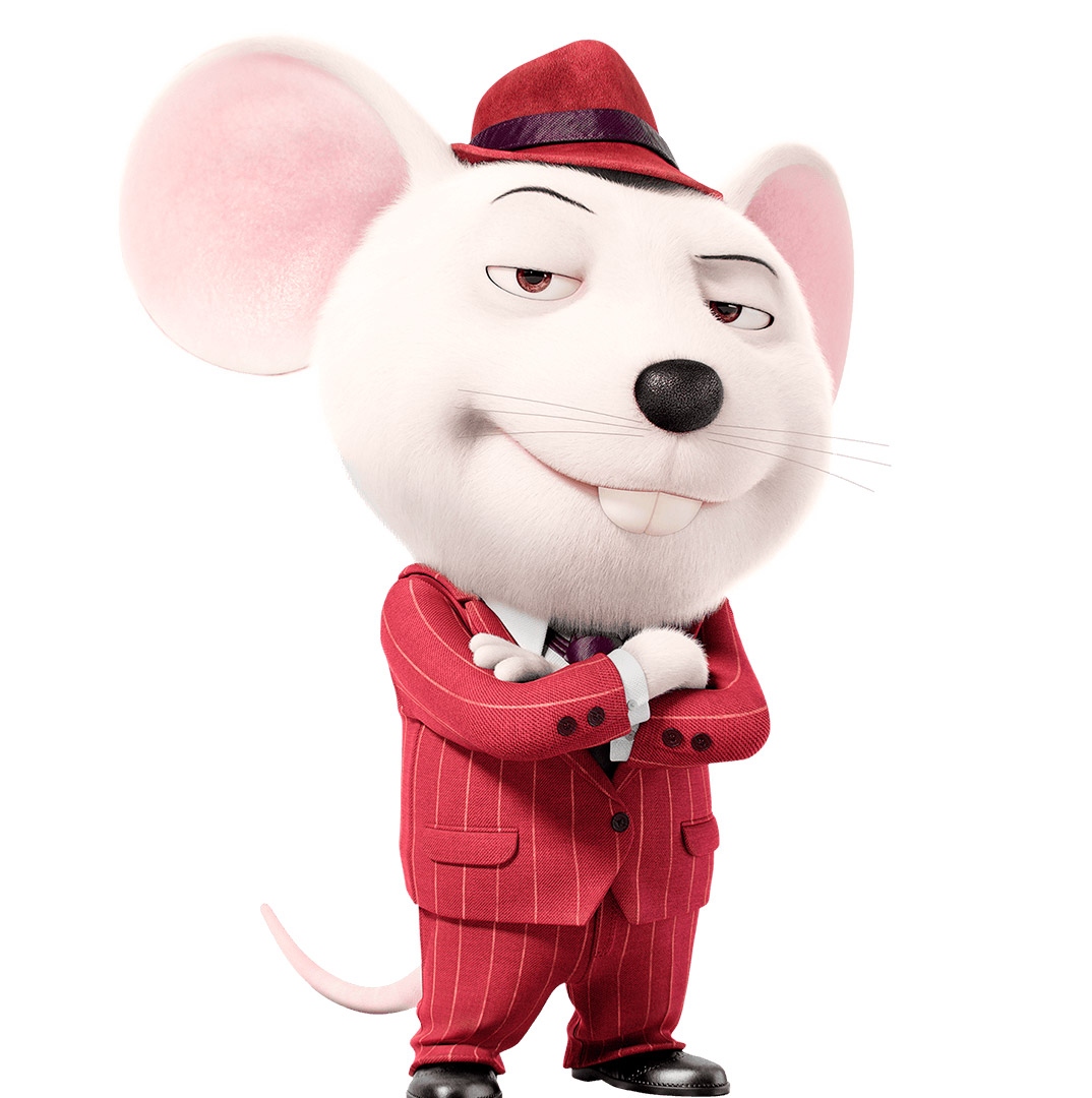 En la película ¡Canta! Mike es un ratón con una formación como músico de jazz y una estupenda voz como la de Frank Sinatra