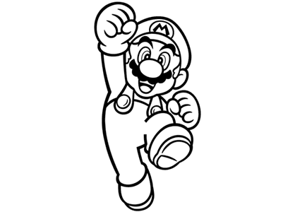 Dibujo para colorear de Mario Bros.