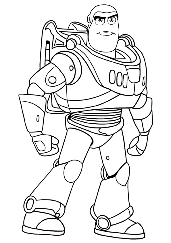 Dibujo de Buzz Lightyear para colorear. Buzz Lightyear coloring page.