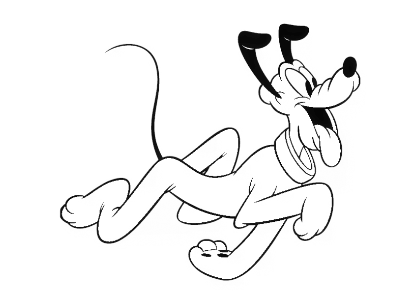 Imagen clásica del perro Pluto de Disney