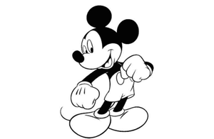 Dibujos para colorear de Clásicos Disney, Mickey Mouse figura clásica