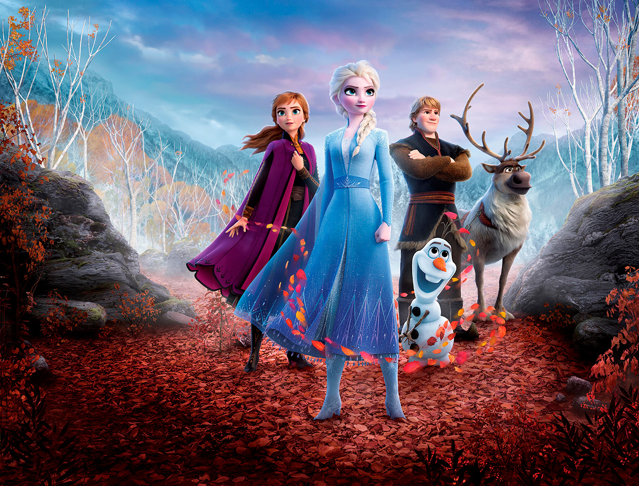 Los protagonistas de la película de Disney Frozen 2