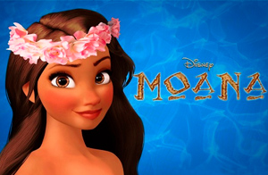 Dibujo en color de la princesa Moana Waialiki de la película de Disney