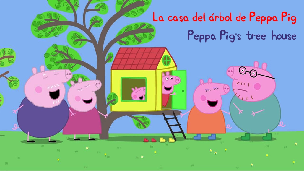 La casa en el árbol de Peppa Pig. Peppa Pig's tree house.