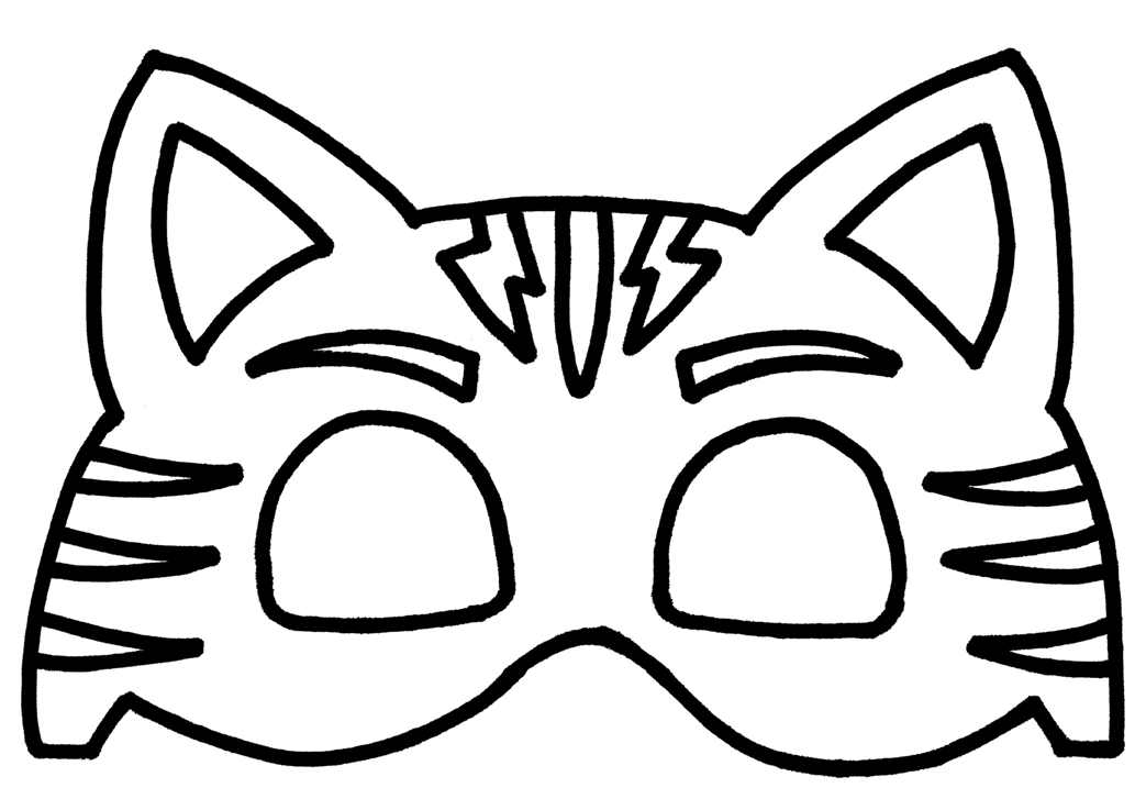 Dibujo de la máscara de Buhita (Owlette) de PJ Masks para colorear