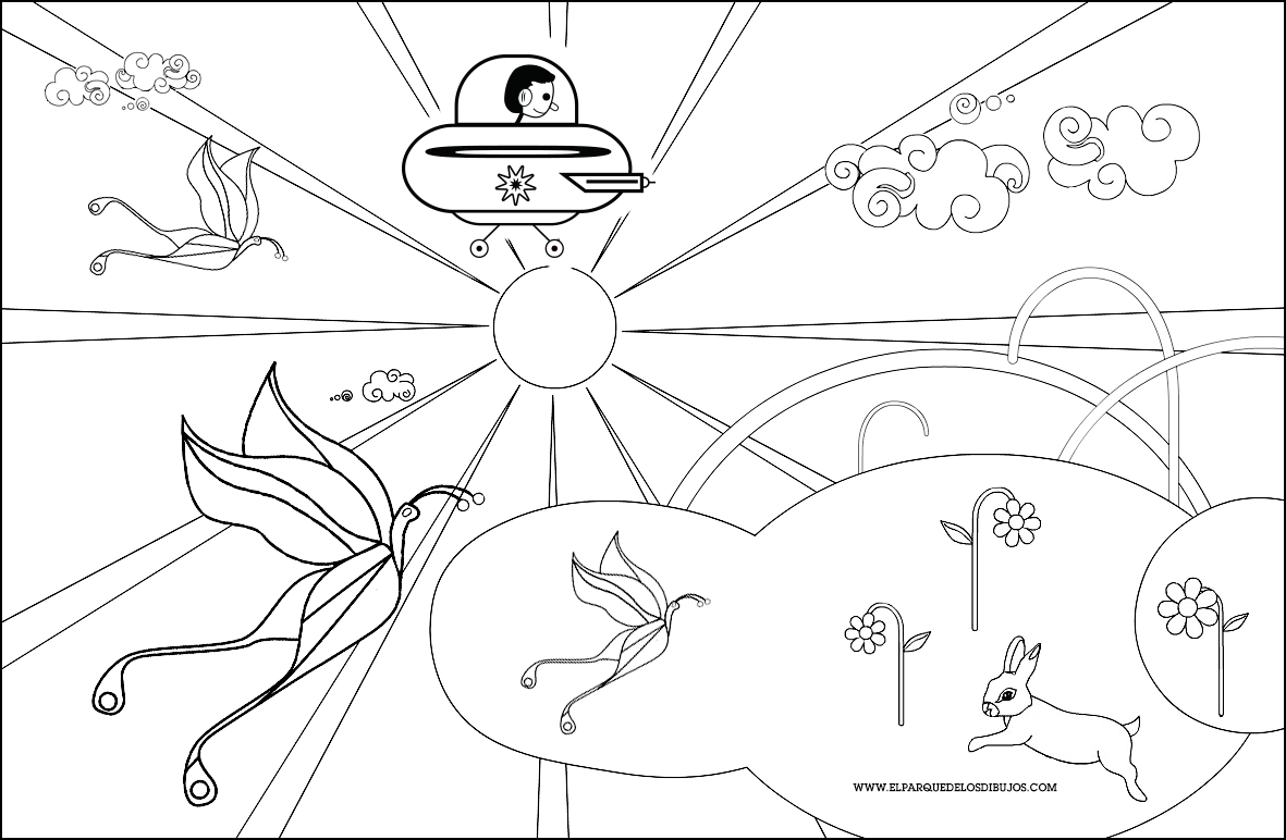 Dibujo de Duna y Rosi y Planeta Pomelo para colorear cap.1 4