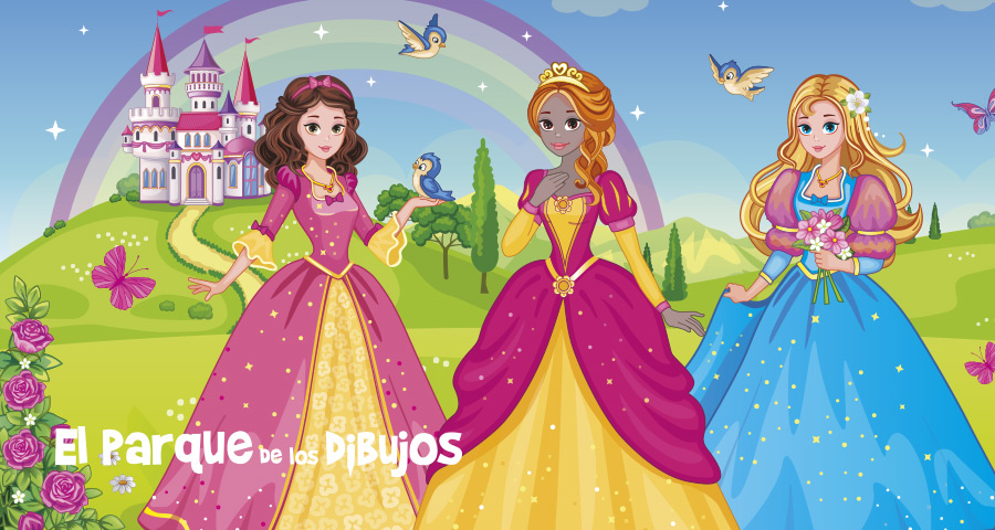 Dibujos de princesas, dibujos para colorear princesas y pintar, dibujar e  imprimir