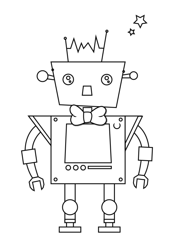 Dibujo del robot Carmelo para colorear