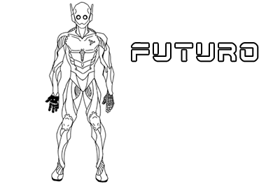 Dibujo del robot androide para colorear Futuro