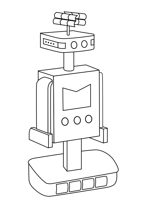 Dibujo del robot Novi-301 para colorear