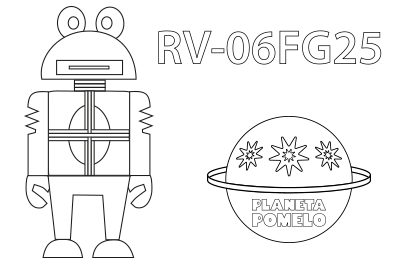 Dibujo del robot RV-06FG2 para colorear