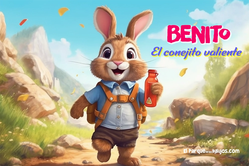Cuento ilustrado Benito, el valiente conejito aventurero