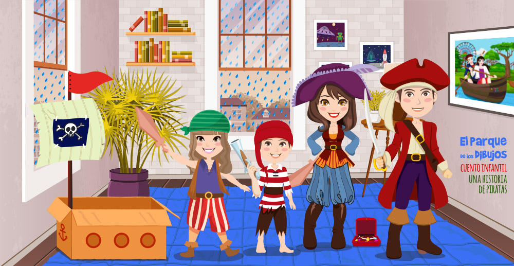Cuentos infantiles de Piratas, cuentos cortos para niños de piratas