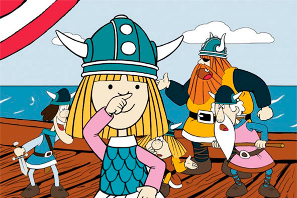 Serie de dibujos animados Vickie el vikingo