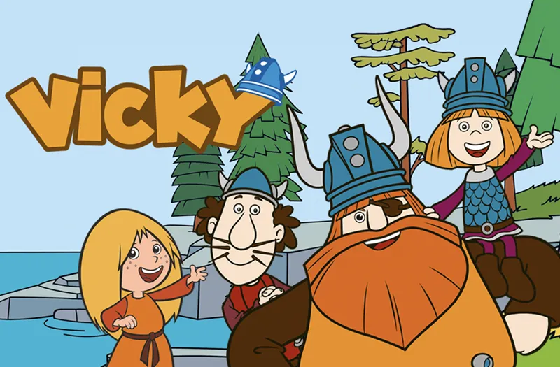 Dibujos animados de Vicky el vikingo.