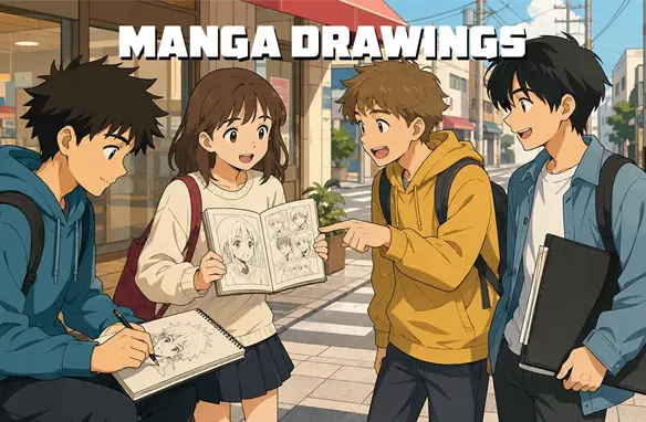 Colección de dibujos Manga Colección de dibujos Manga