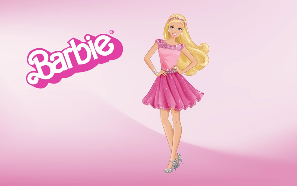 para niñas diseño de la muñeca Barbie