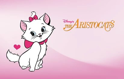 Dibujo de la gatita Marie de la película de Disney de Los Aristogatos