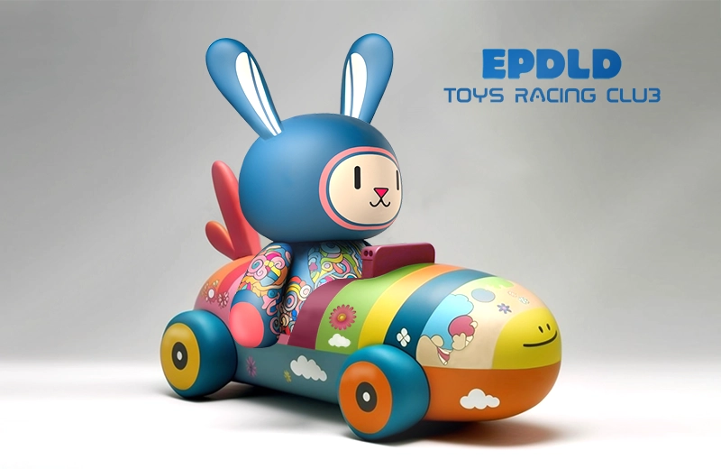 EPDLD Toys Racing Club. Colección de dibujos de juguetes para niños.