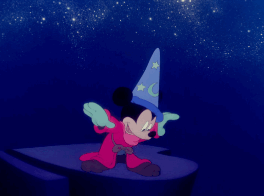 Animación película Fantasía con Mickey Mouse, imagen 1